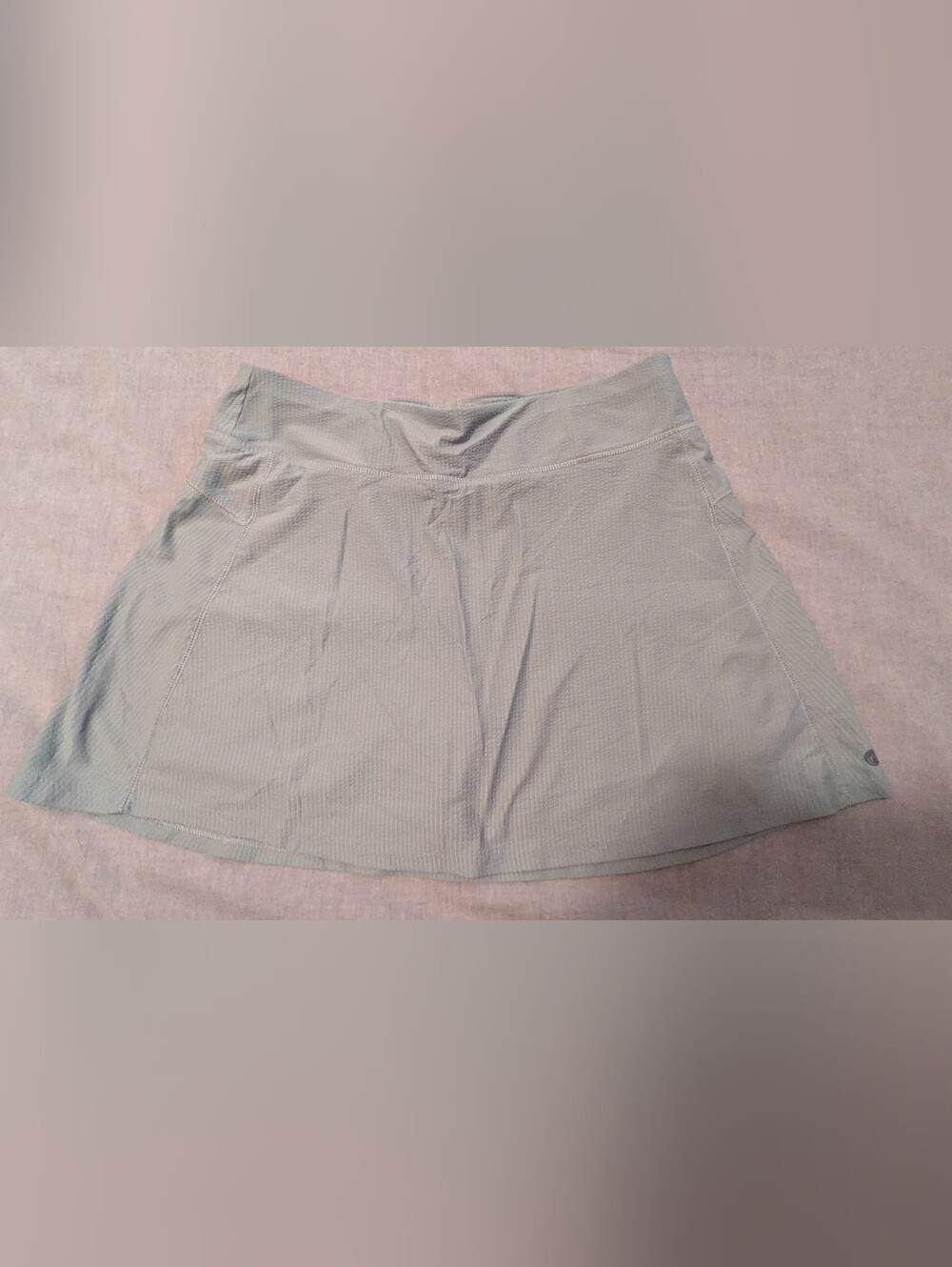 Apana Light Gray-Green Athletic Skort with Built-In Liner